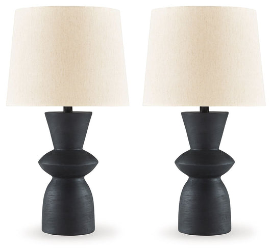 Scarbot - Paper Table Lamp (Set of 2) - Distressed Black