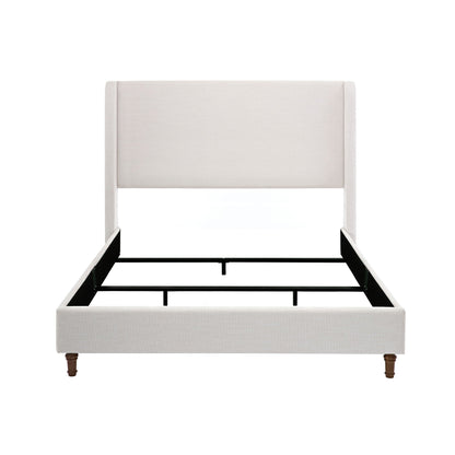Hayden - Upholstered Wingback Bed With Tall Headboard
