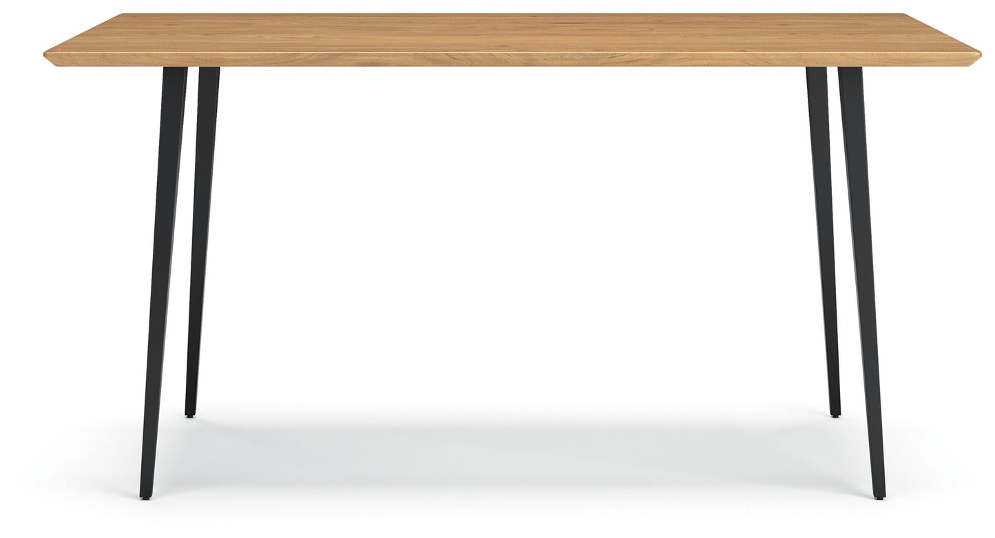 Gretlynn - Rectangular Dining Room Table - Black / Natural