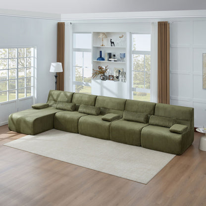 Oversized Sectional Sofa, Living Room Seating With Modular Design