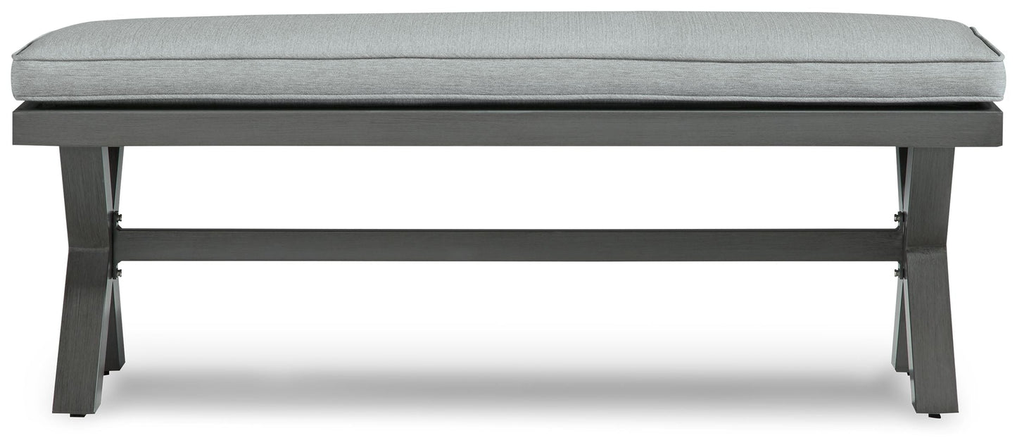 Elite Park - Bench With Cushion - Gray