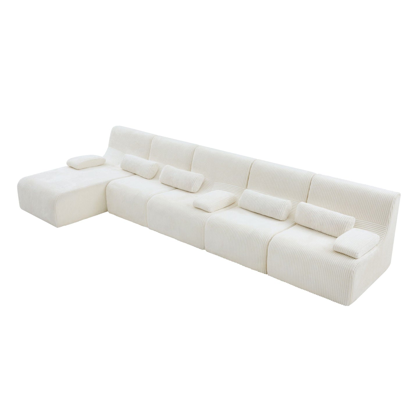 Oversized Sectional Sofa, Living Room Seating With Modular Design
