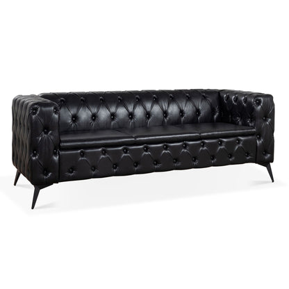 Square Arm Removable Cushion 3 Seater Sofa