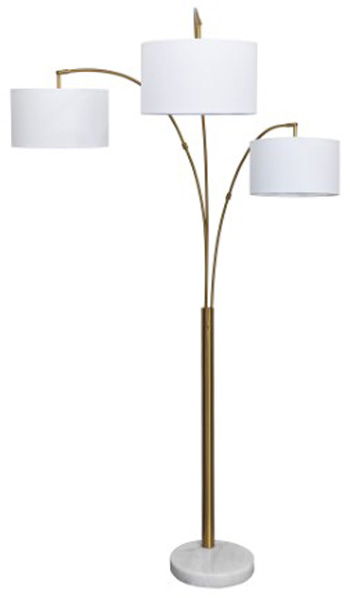 Valo - Metal Arc Lamp - Gold Finish