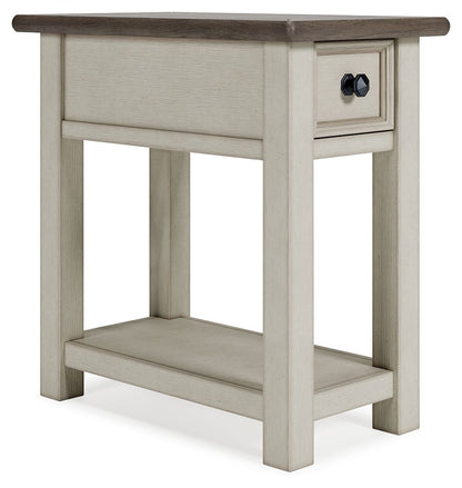 Bolanburg - White / Brown / Beige - Chair Side End Table