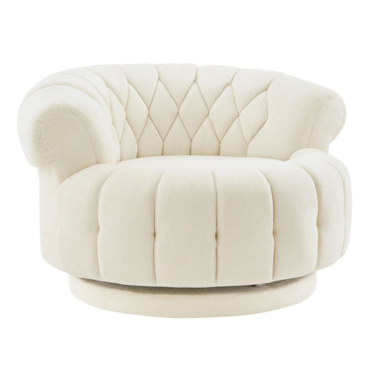 Round Swivel Accent Chair With Rotation