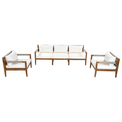 3 Piece Outdoor Sectional Sofa Set