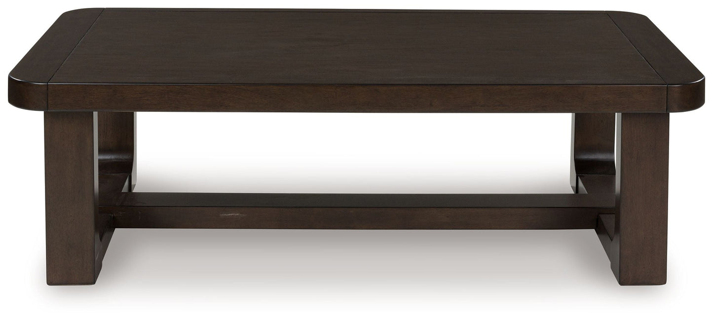 Breckington - Rectangular Cocktail Table - Dark Brown