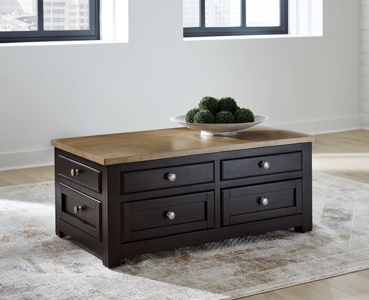 Drazmine - Lift Top Cocktail Table - Brown