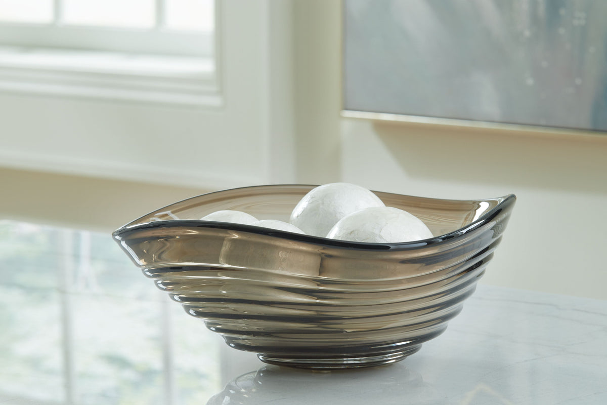 Solariston - Indoor/Outdoor Bowl - Gray / Brown