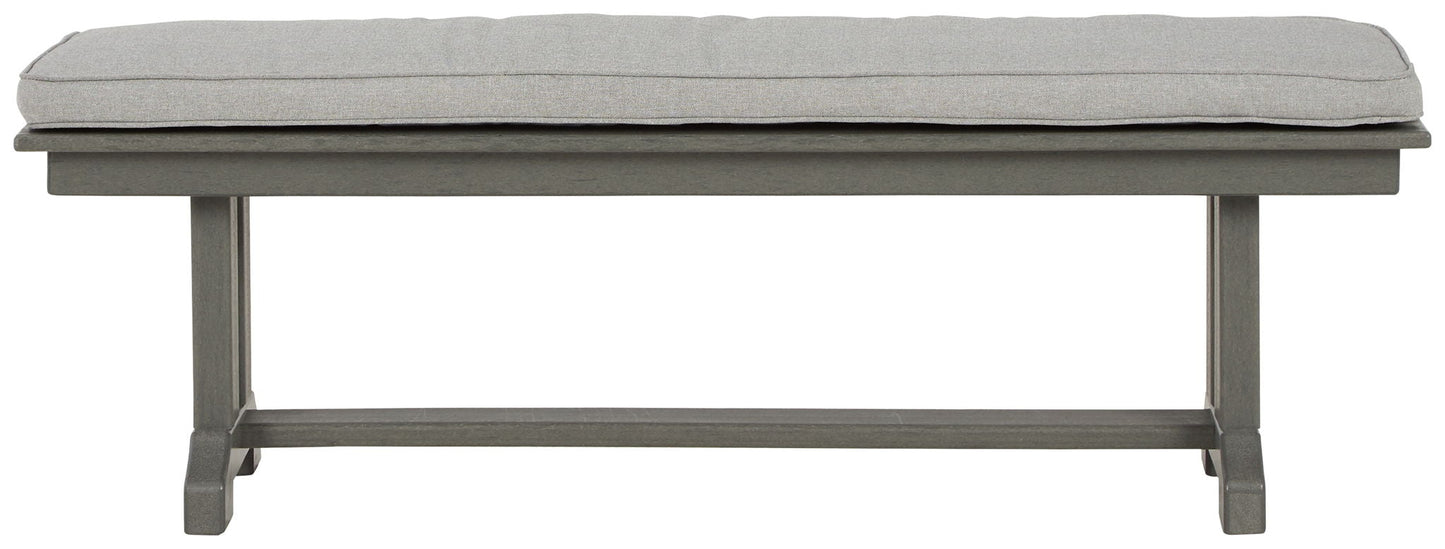 Visola - Bench with Cushion - Gray