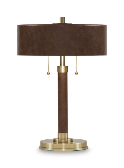 Arcmond - Metal Table Lamp - Brown / Gold Finish