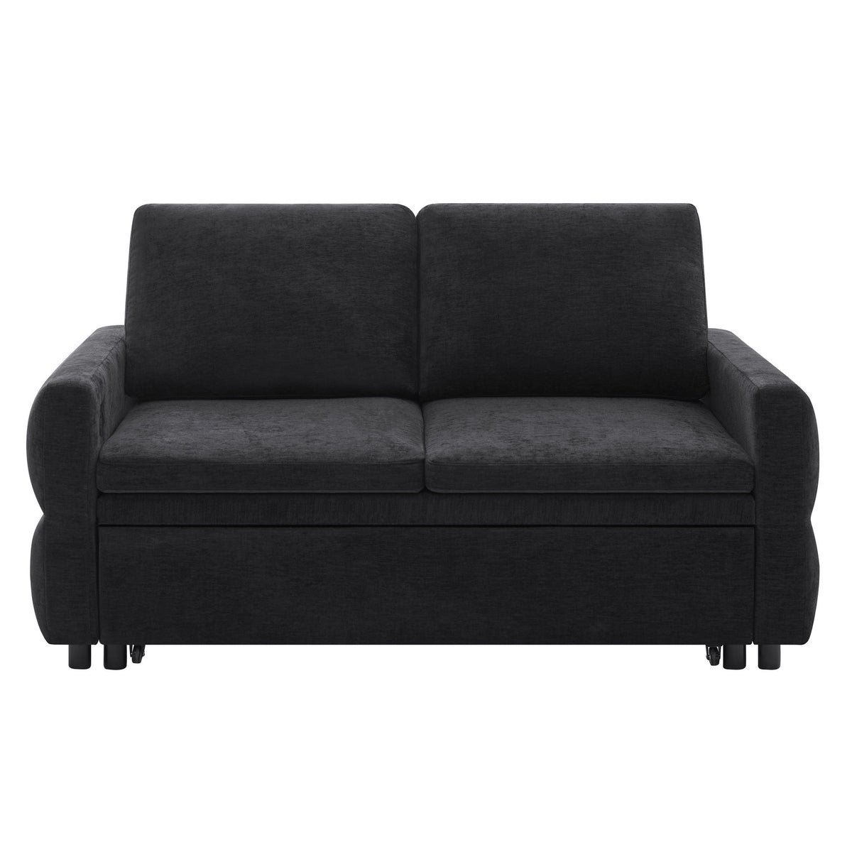 Convertible Sofa Bed Loveseat With Adjustable Backrest And USB Ports