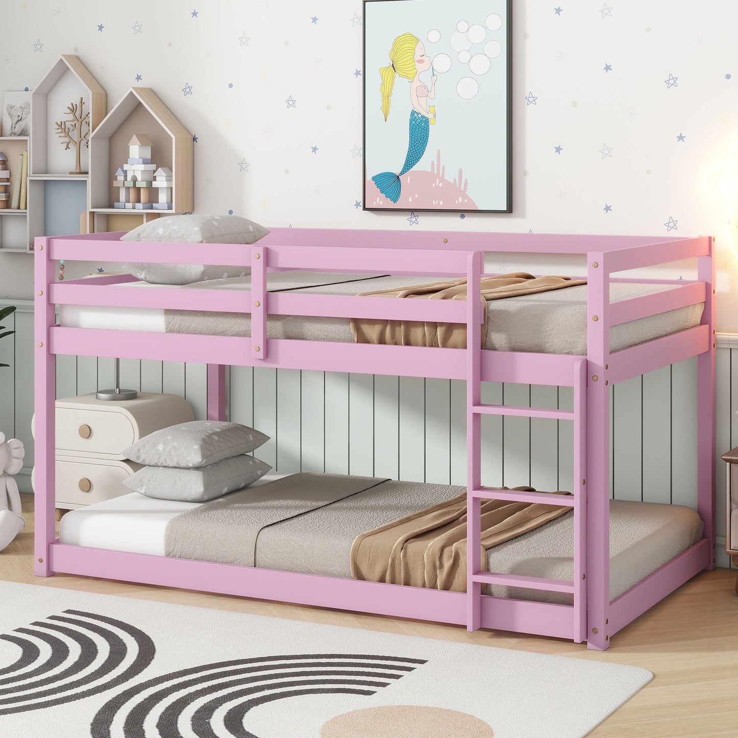 Floor Bunk Bed & Ladder