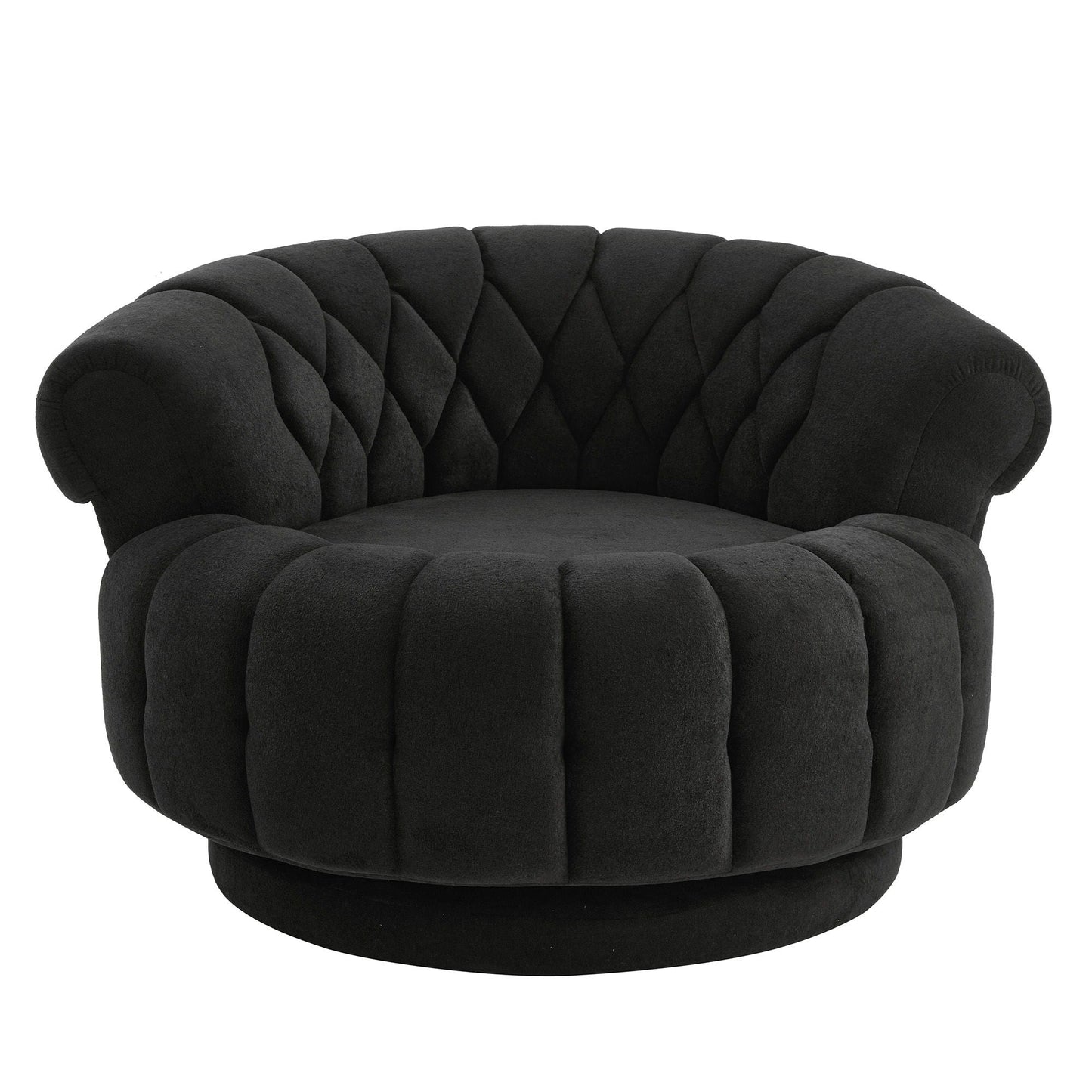 Round Swivel Accent Chair With Rotation