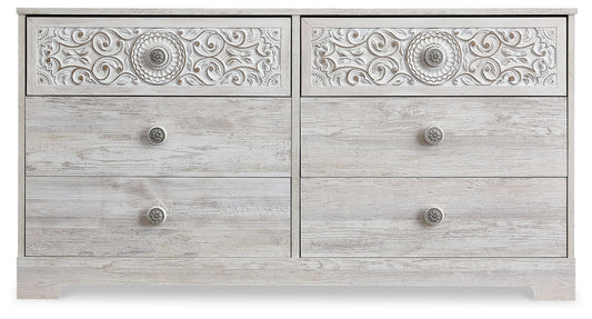 Paxberry - Six Drawer Dresser - Weatherworn - Whitewash