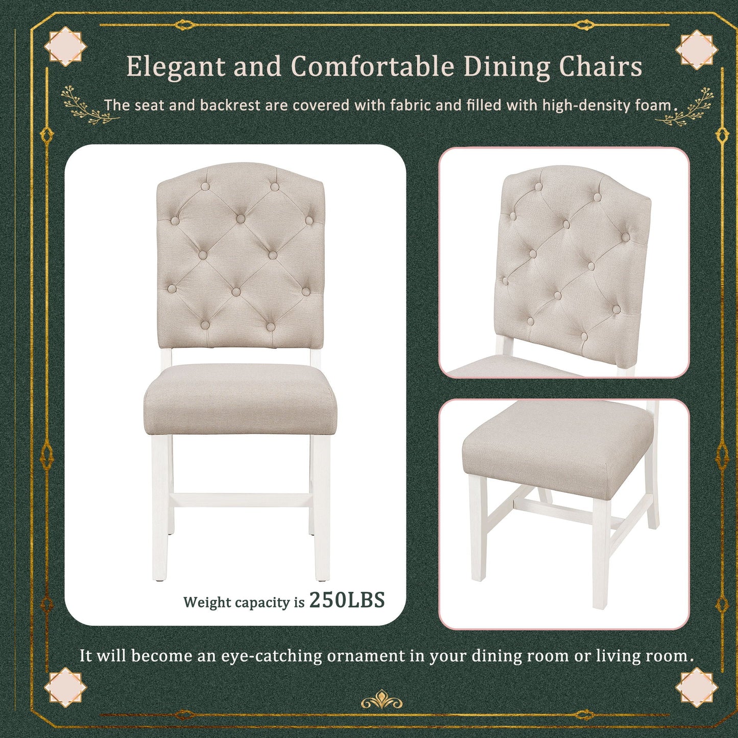 Retro Style Dining Chair Set