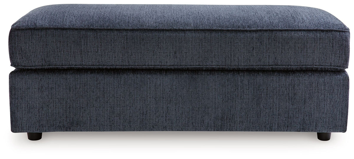 Albar Place - Oversized Accent Ottoman - Cobalt