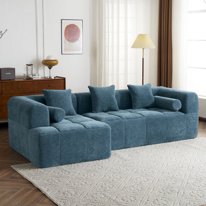 Sectional Free Combined Sofa With 2 Side Pockets