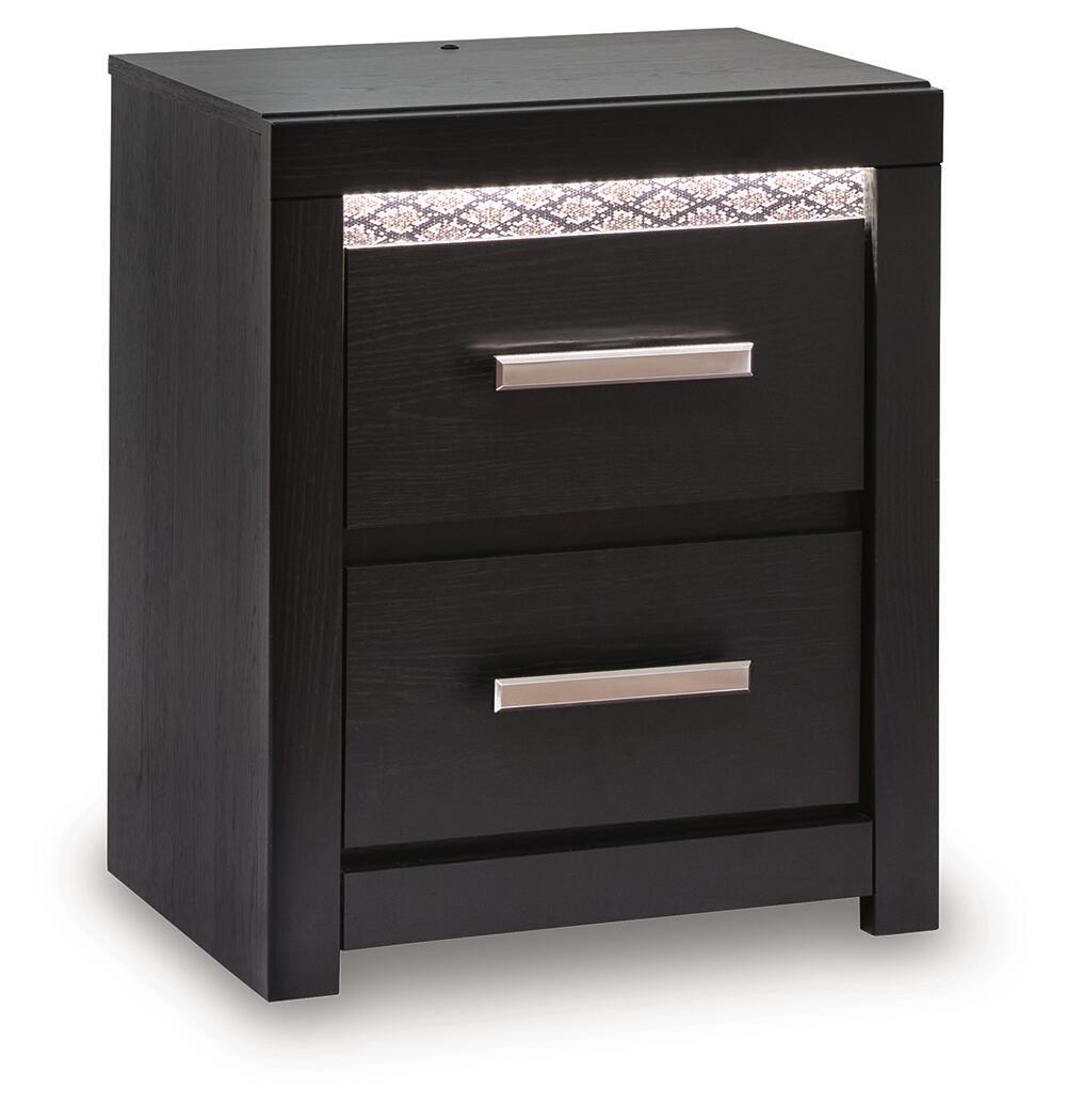 Brizmore - Two Drawer Night Stand - Black