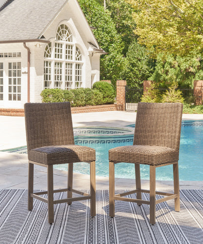 Walton Bridge - Barstool (Set of 2) - Driftwood