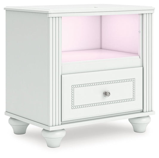 Kozlani - One Drawer Night Stand - White