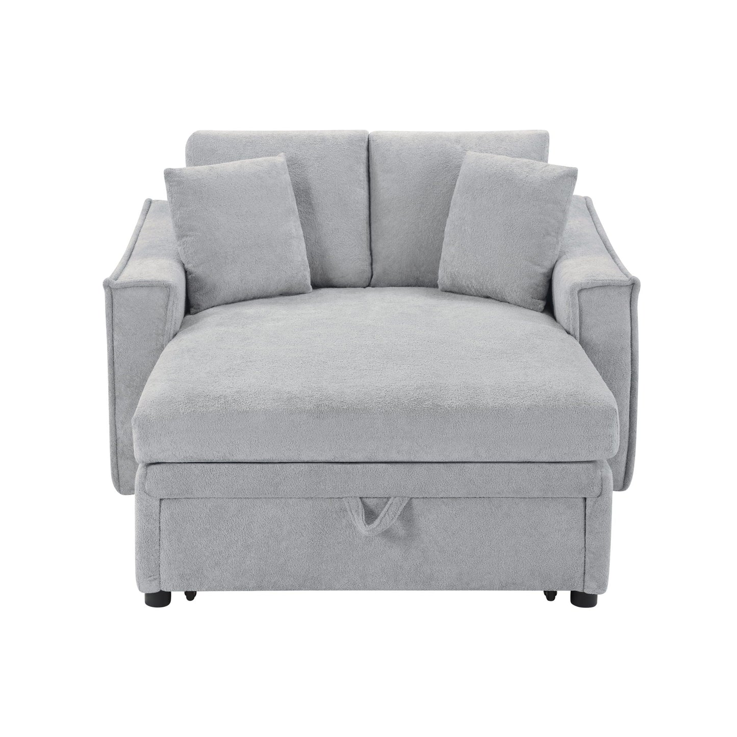 Modern Chaise Sofa With Hidden Storage For Living Room