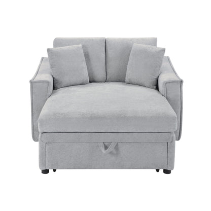 Modern Chaise Sofa With Hidden Storage For Living Room