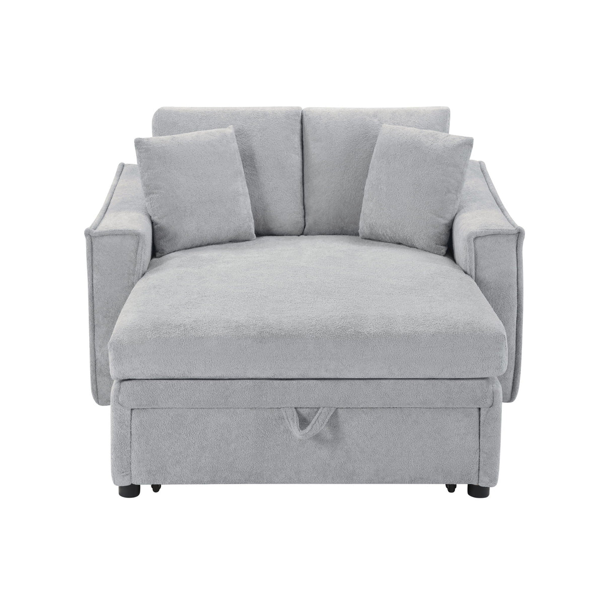 Modern Chaise Sofa With Hidden Storage For Living Room