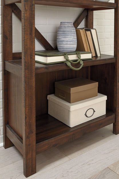 Baldridge - Large Bookcase - Rustic Brown