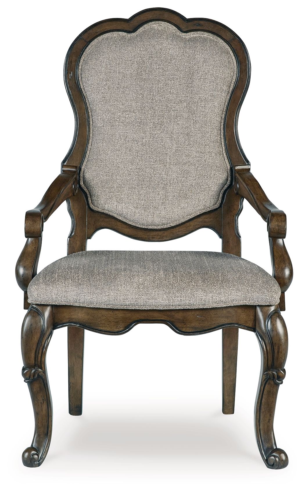 Maylee - Dining Upholstered Arm Chair (Set of 2) - Dark Brown