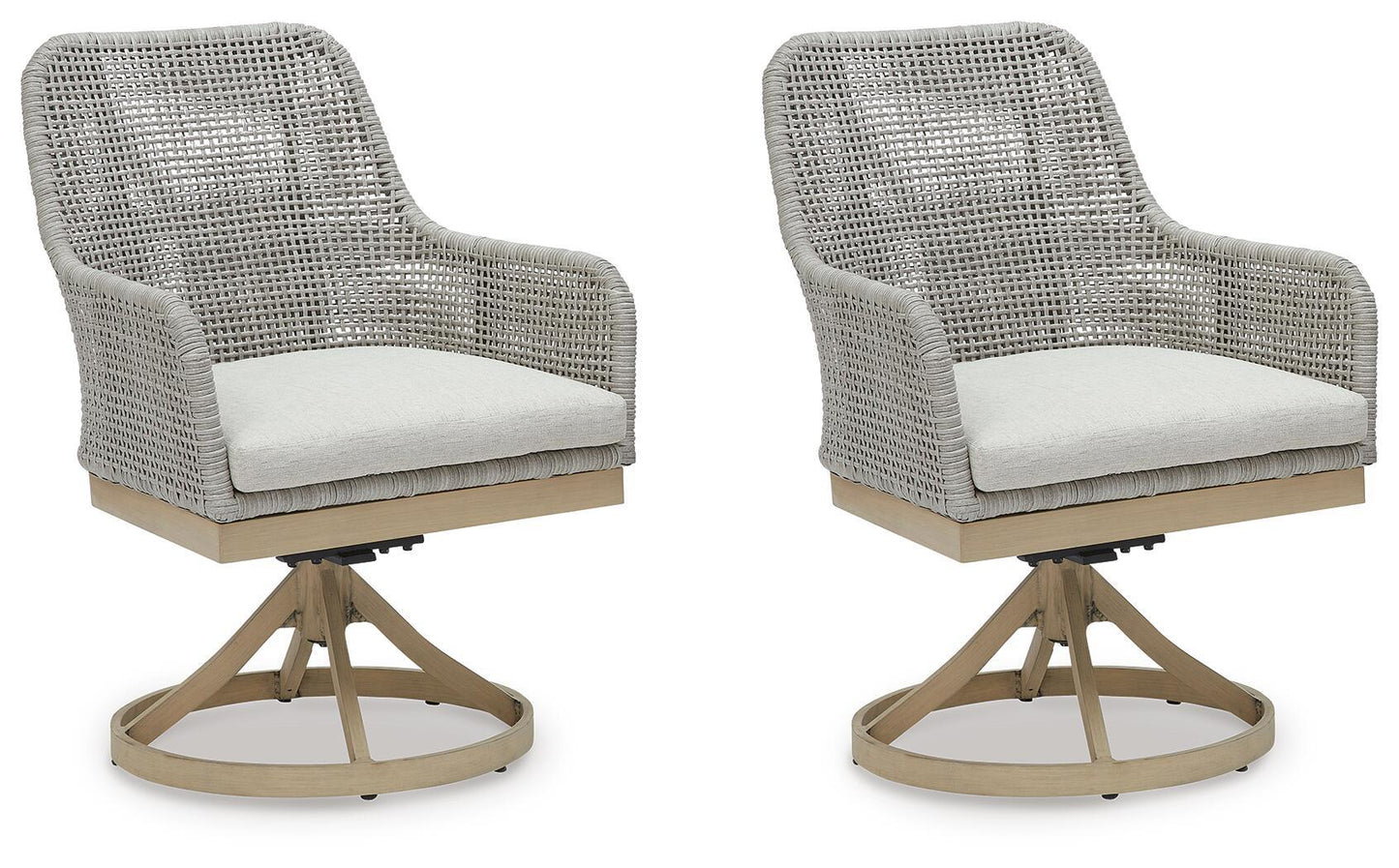 Seton Creek - Swivel Chair With Cushion (Set of 2) - Gray