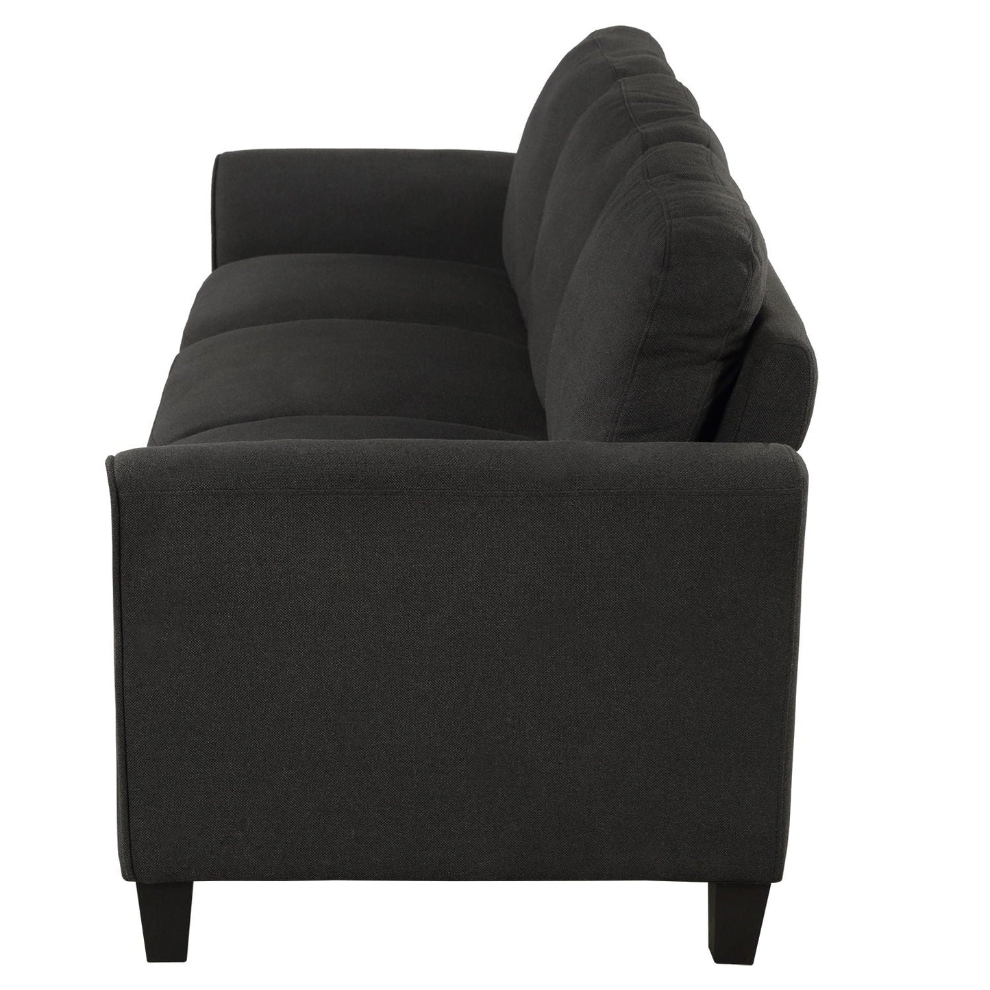3 Seat Sofa Living Room Sofa - Black