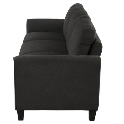 3 Seat Sofa Living Room Sofa - Black