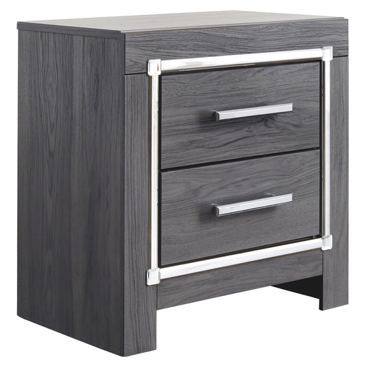 Lodanna - Two Drawer Night Stand - Gray