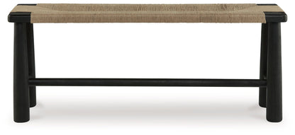 Acerman - Accent Bench - Black / Natural