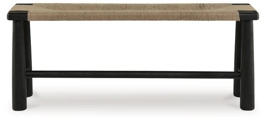 Acerman - Accent Bench - Black / Natural
