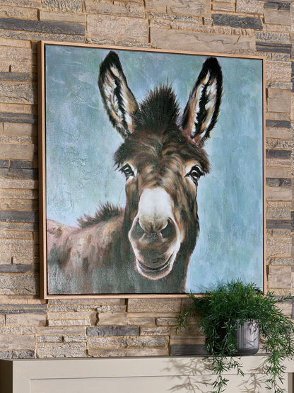 Landerton - Wall Art - Brown / Blue / White
