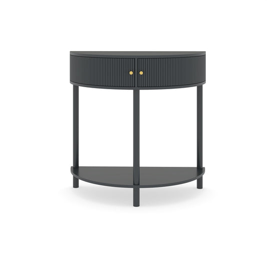 Demi Lune - Console Table With 2 Storage Drawers