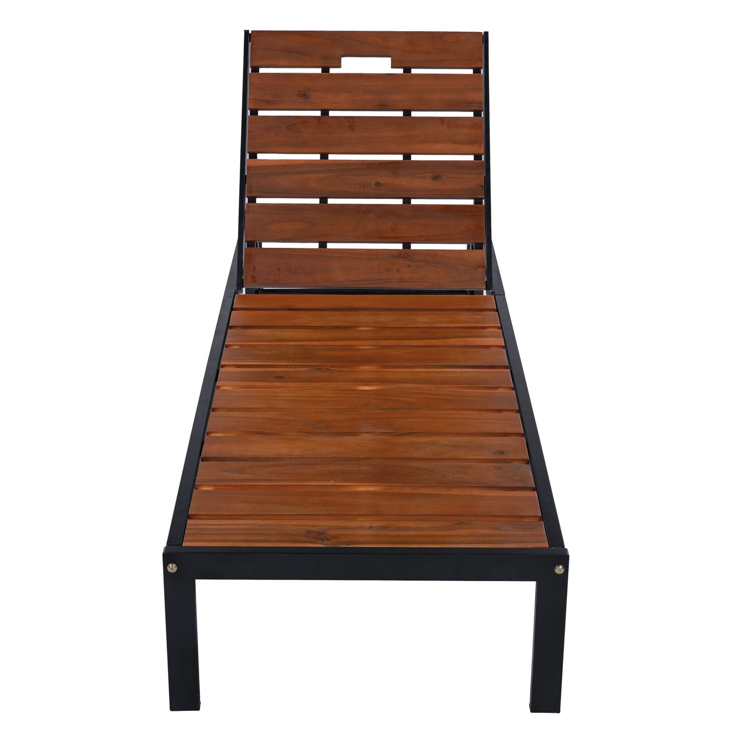 Outdoor Chaise With Adjustable Backrest