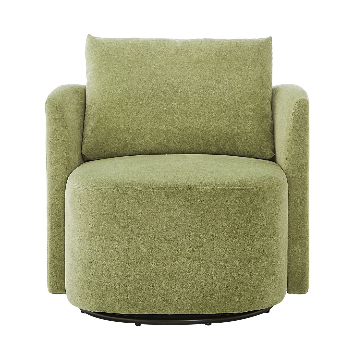 360° Modern Swivel Chair With Upholstered Curved Design