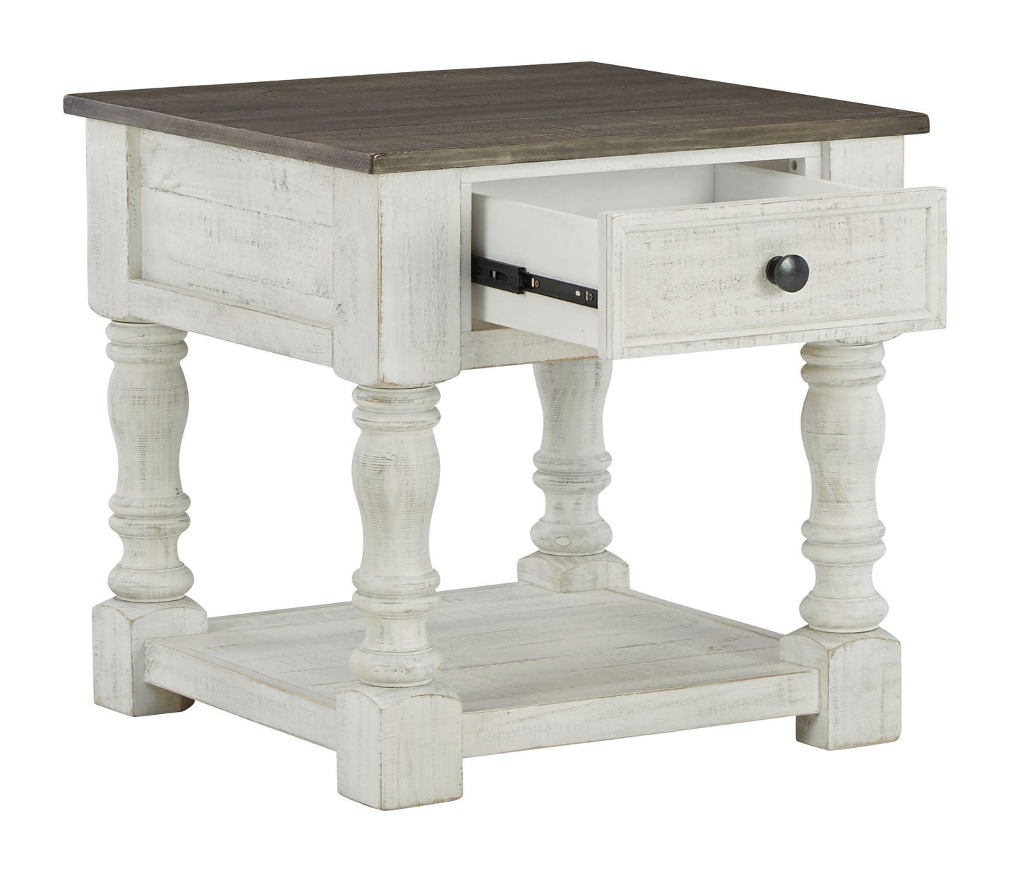 Havalance - White / Gray - Square End Table