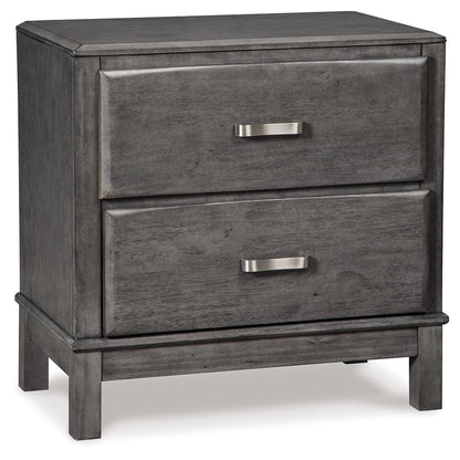 Caitbrook - Two Drawer Night Stand - Gray