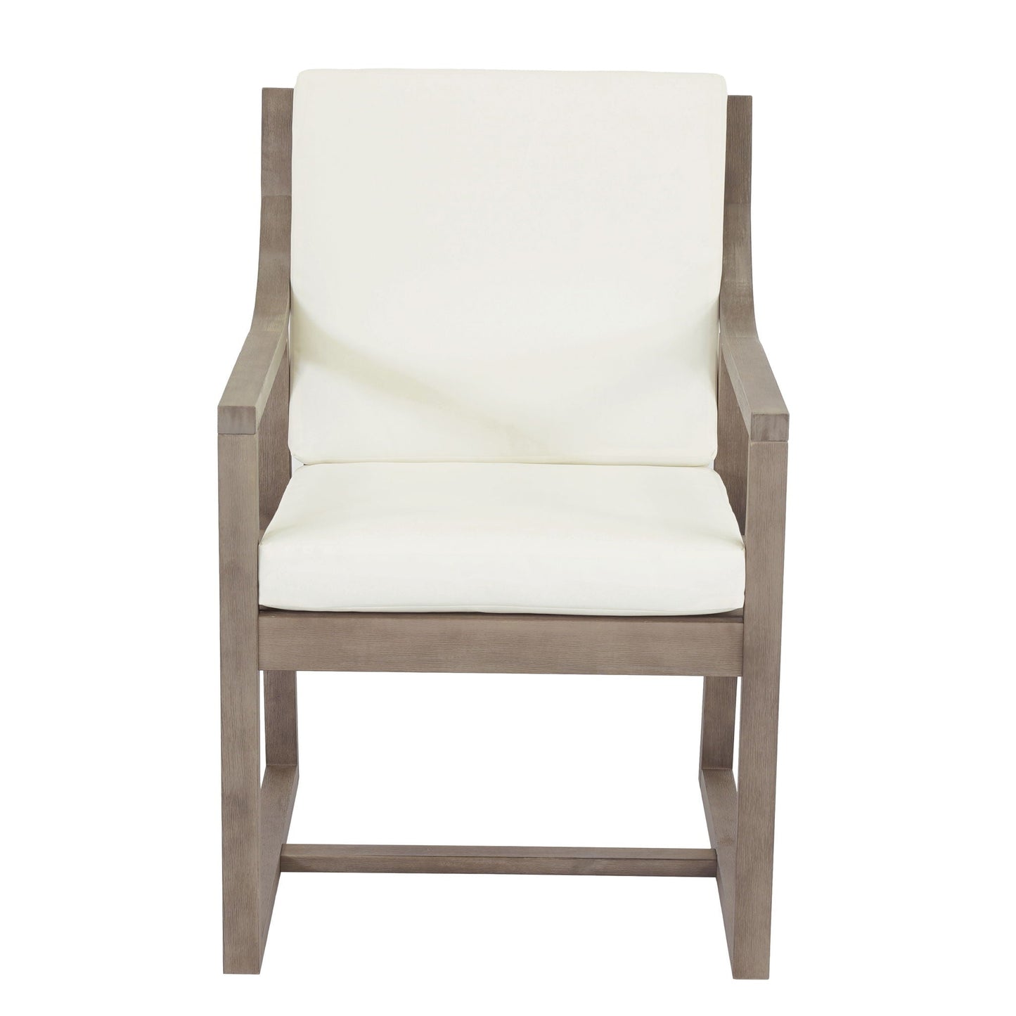 Outdoor Chair Set With Frame And Cushion For Patio - Brown