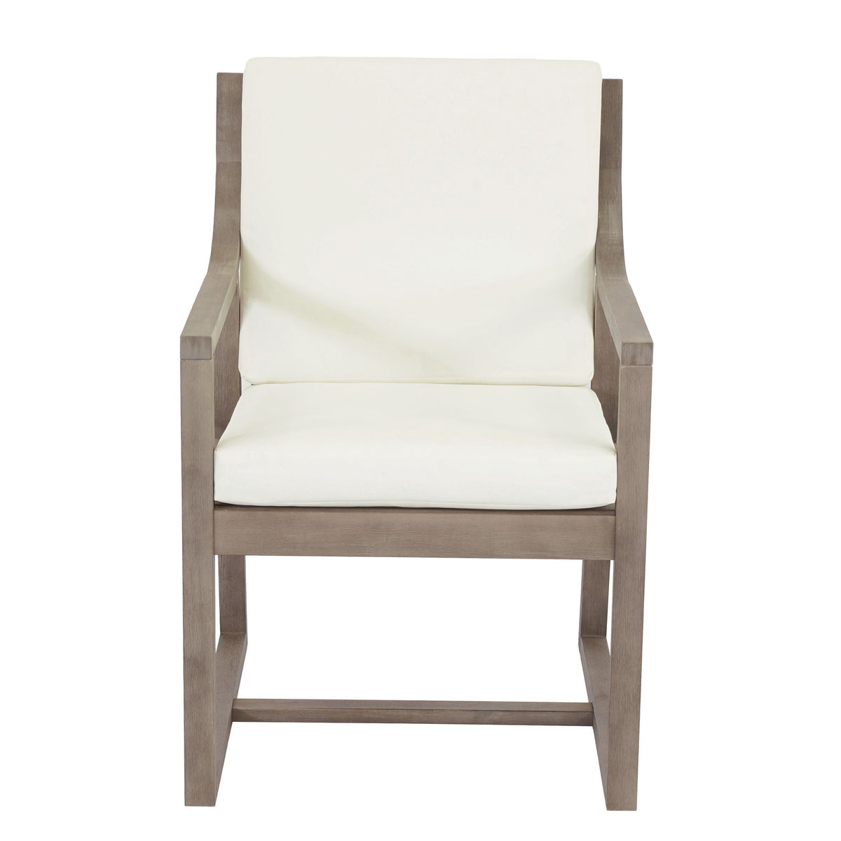 Outdoor Chair Set With Frame And Cushion For Patio - Brown