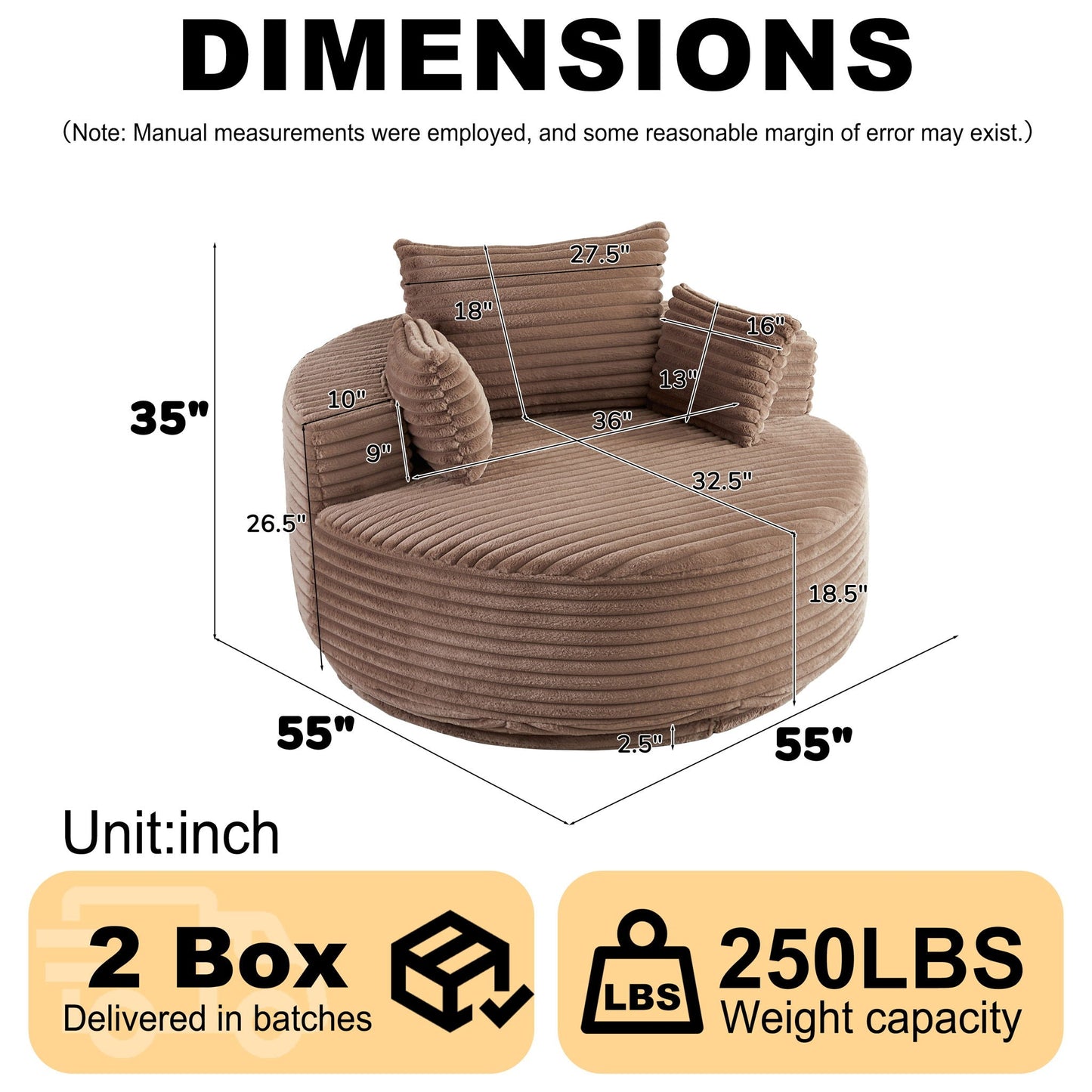 Single Sofa, Sleeper Chair For Living Room