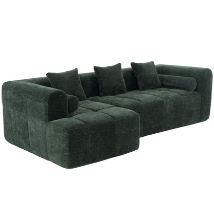 Sectional Free Combined Sofa With 2 Side Pockets