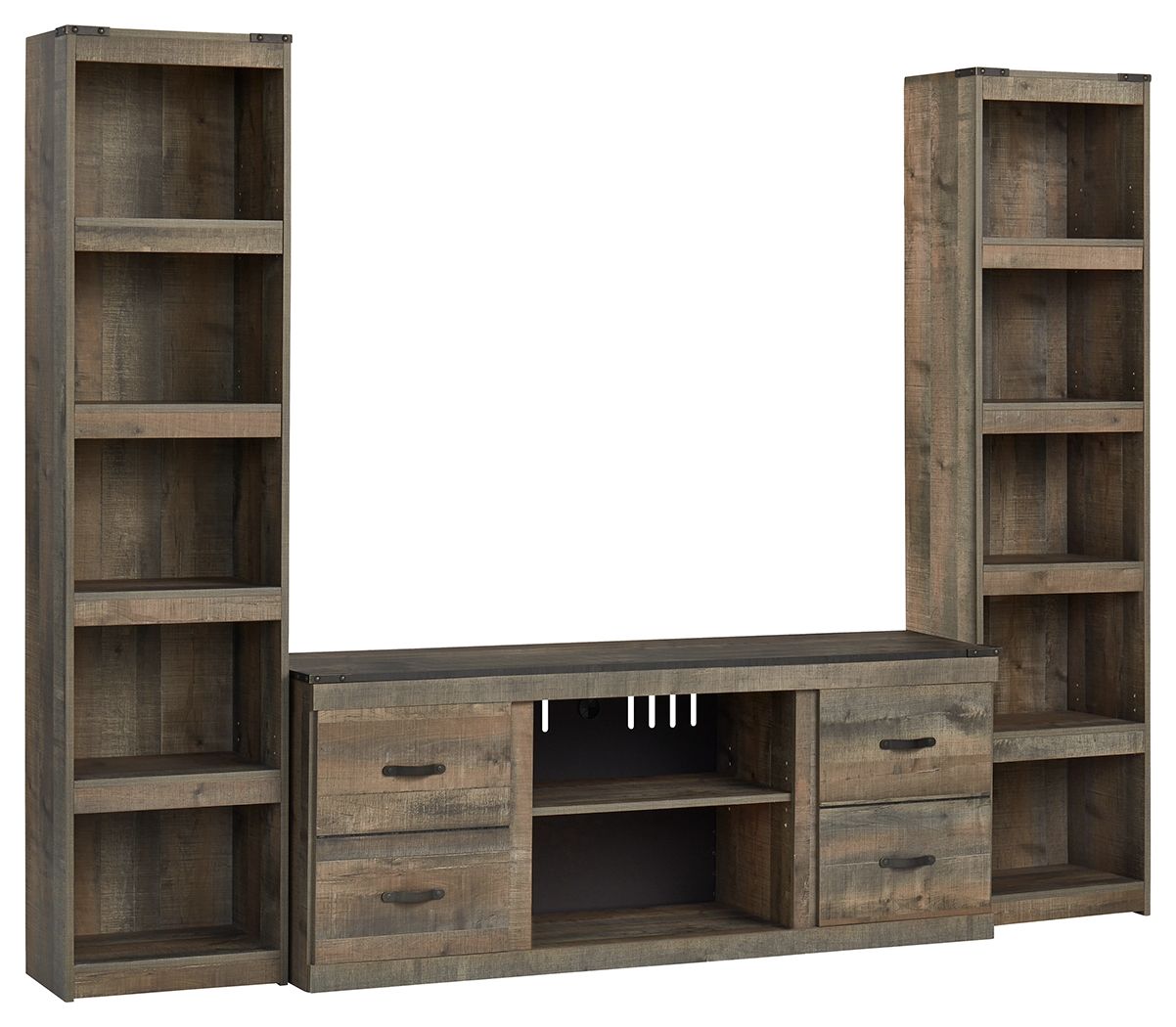Trinell - 3-Piece Entertainment Center - Brown