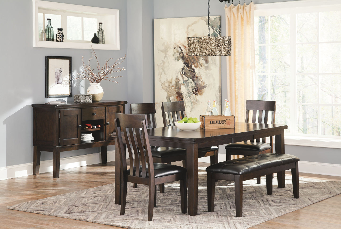 Haddigan - Dining UPH Side Chair (Set of 2) - Dark Brown