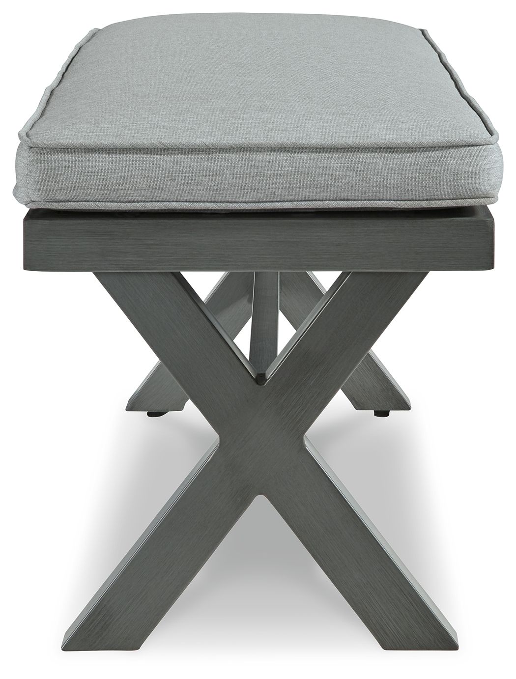 Elite Park - Bench With Cushion - Gray